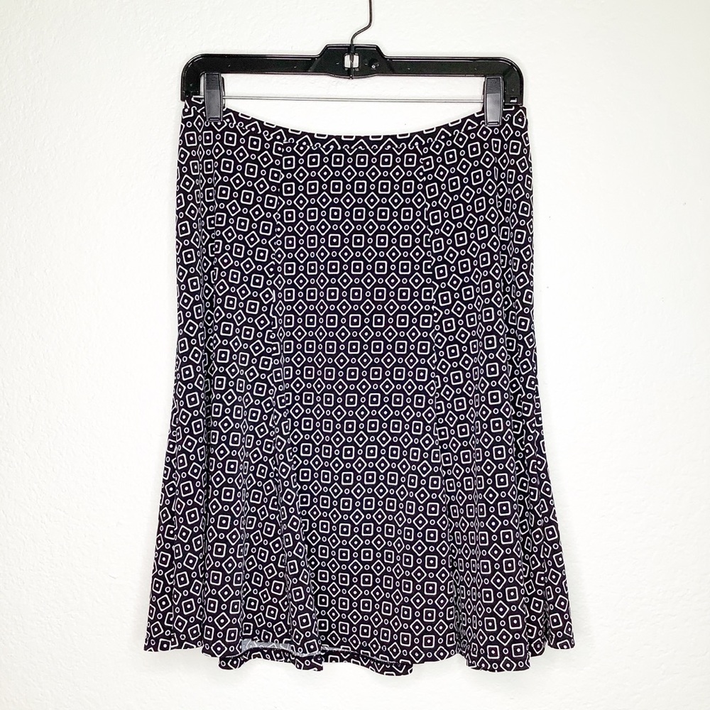 George Womens Geometric Stretch Skirt S